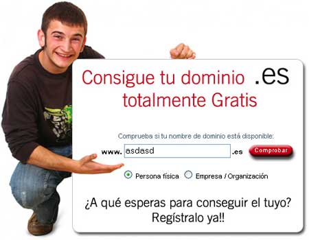 Dominios .es gratis