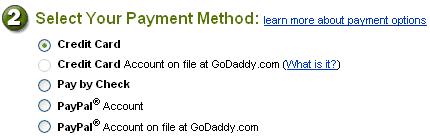 Godaddy acepta Paypal