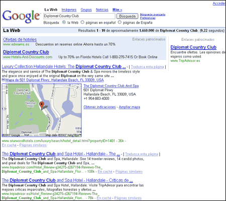 Google maps en los serps