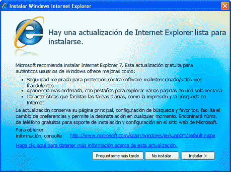 Internet Explorer 7