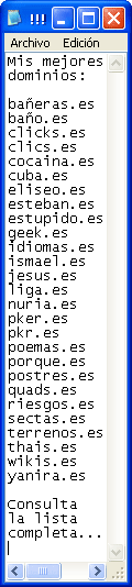 Venta de dominios