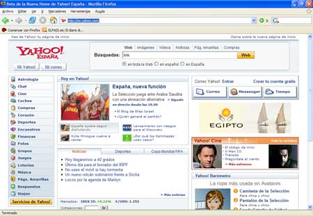 Nuevo Yahoo Firefox