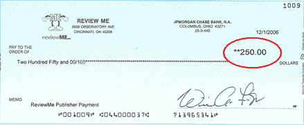 Cheque ReviewMe