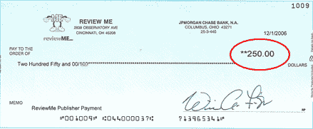 Cheque ReviewMe Cheque ReviewMe