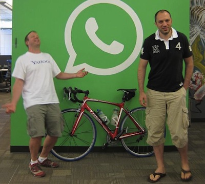 Brian Acton y Jan Koum , fundadores de Whatsapp